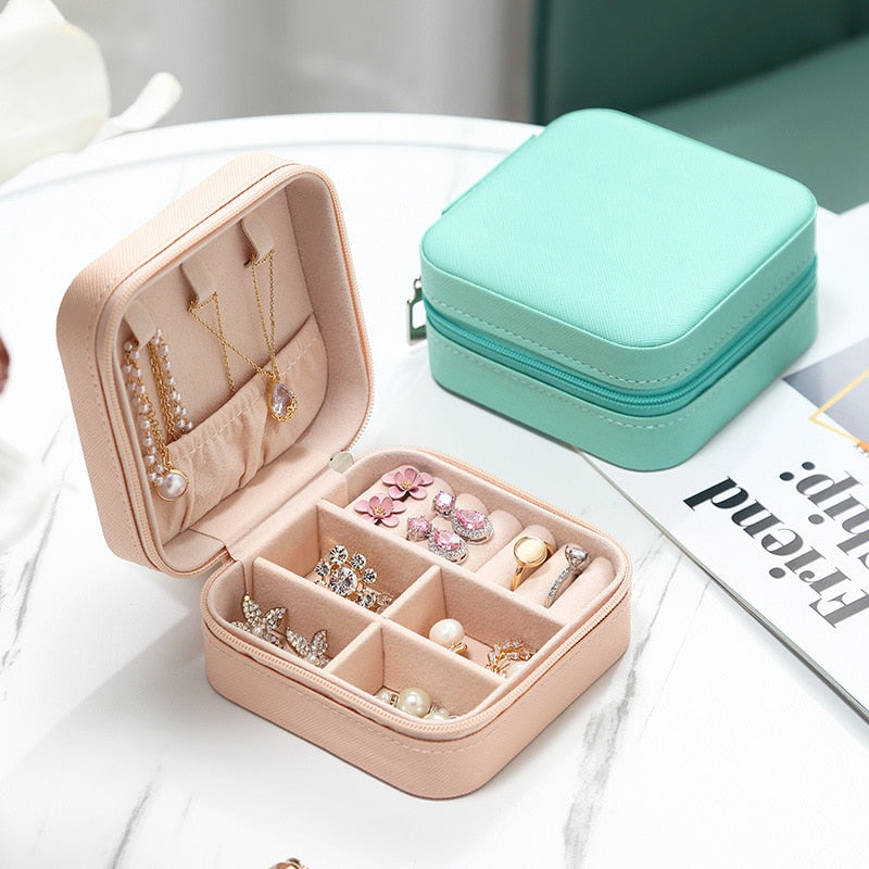 Wholesale Women Jewelry Organizer Storage Box Case Makeup Jewelri Contain Bulk Wedding Guests Mom Gifts Accessories Supplies - StorageandmoreStorage