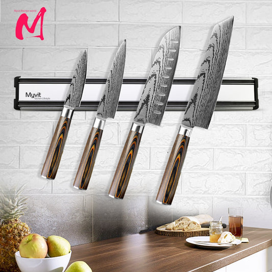 Magnetic Knife Holder Strip Wall Mount Block Storage Holder Strong Magnetic knife stand Strip Kitchen Accessories Organizer - StorageandmoreStorage