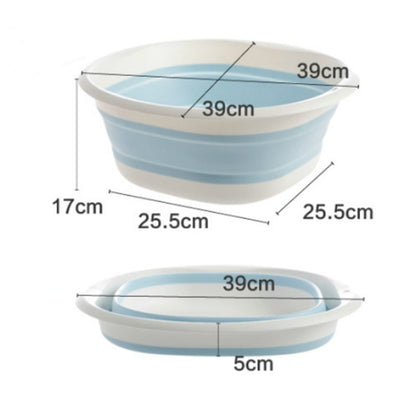 Plastic Folding Basins Portable Wash Basins Folding Laundry Tub Bathroom Kitchen AccessoriesTravel Folding Wash Basin Two Models - StorageandmoreStorage