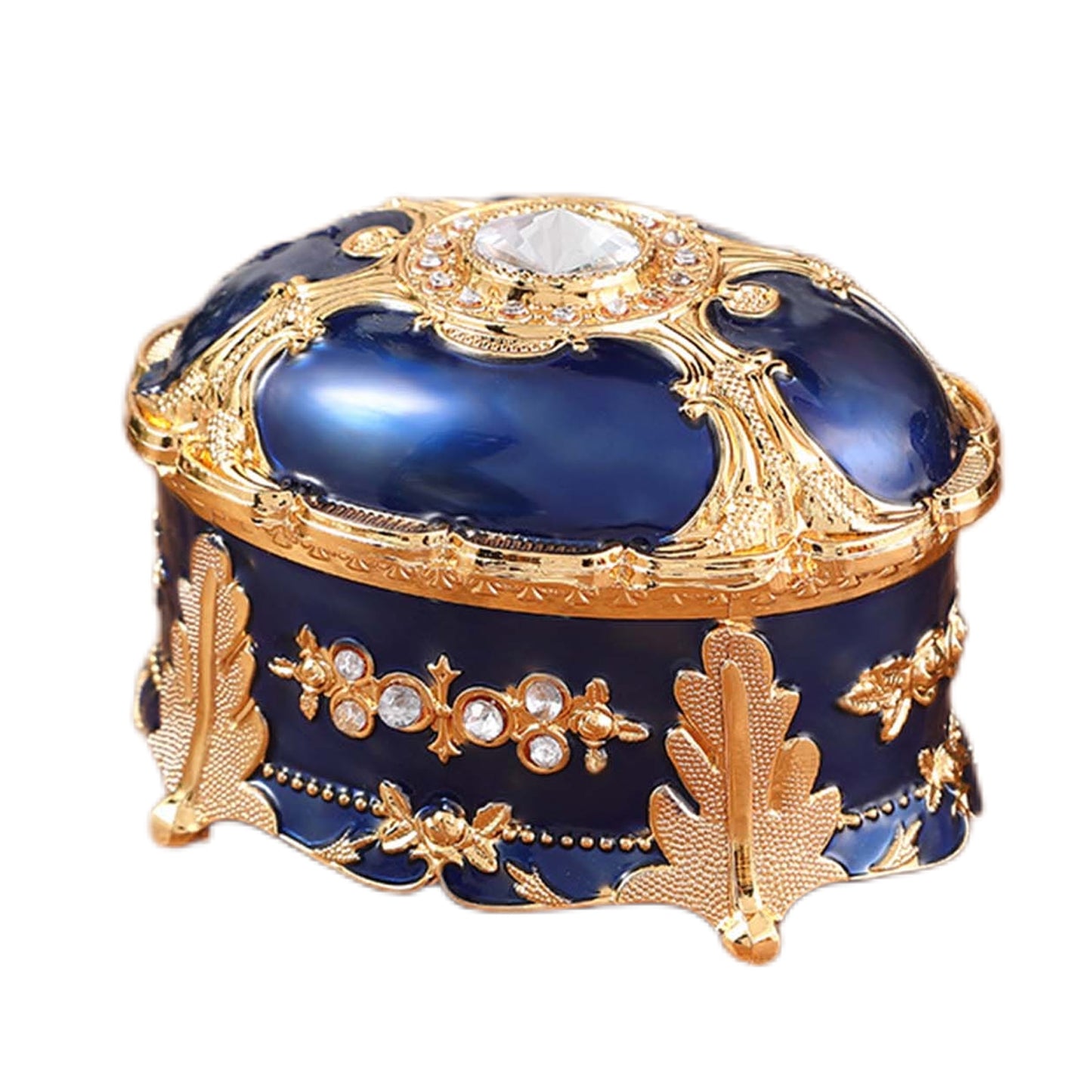 Luxury Vintage Metal Jewelry Box Ring Trinket Case Jewelry Bracelet Pearl Case Gift Storage Box Storage Cosmetic Hamper Giftcaja - StorageandmoreStorage