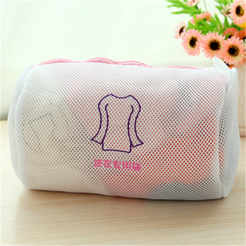 Fine Mesh Embroidered Bra Lingerie Underwear Dirty Clothes Laundry Bags Washing Machine Washable Mesh Laundry Basket Bag Clean - StorageandmoreStorage