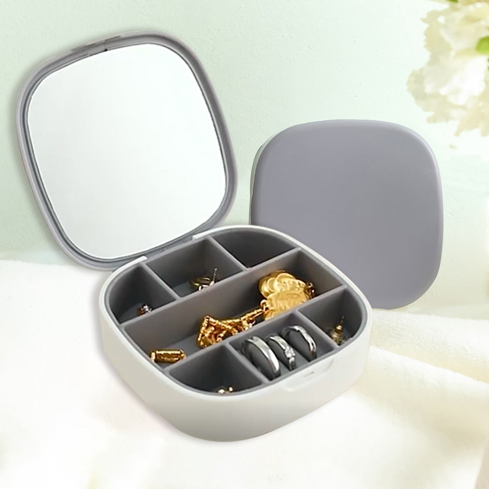 New Jewelry Case Boxes Jewelry Organizer Display Travel Girls Princess Storage Jewelry Box High Quality Earring Holder Gifts Hot - StorageandmoreStorage