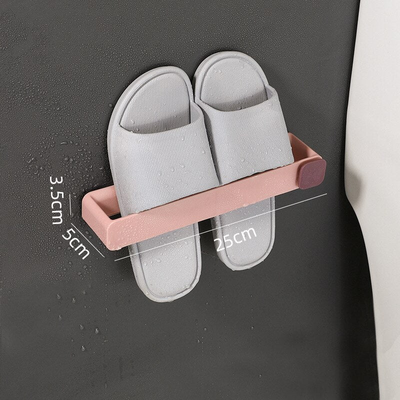 Wall Mounted Shoe Rack Shelf High Heels Sports Shoe Organizers Slippers Bathroom Storage Racks Home Space saving Shoes Hanger - StorageandmoreStorage