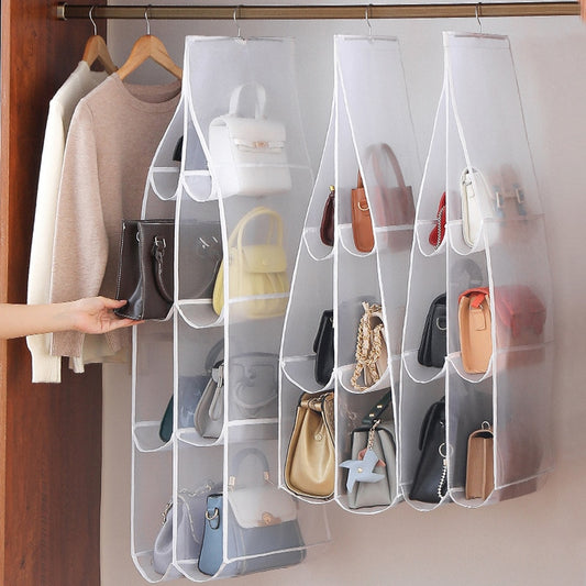 luluhut Handbag hanging organizer Hanging bag for Storage handbag Wardrobe hanging organizers Handbag organizer for closet - StorageandmoreStorage