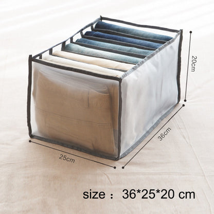 Clothes Storage Box Closet Separation Organizers Drawer Divider Organizer Compartment Boxes For Underwear Jeans Socks Bra - StorageandmoreStorage