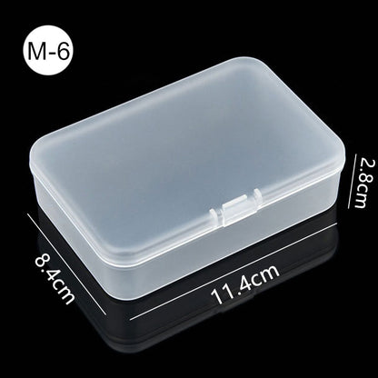 Mini Boxes Rectangle Clear Plastic Jewelry Storage Case Container Packaging Box for Earrings Rings Beads Collecting Small Items - StorageandmoreStorage