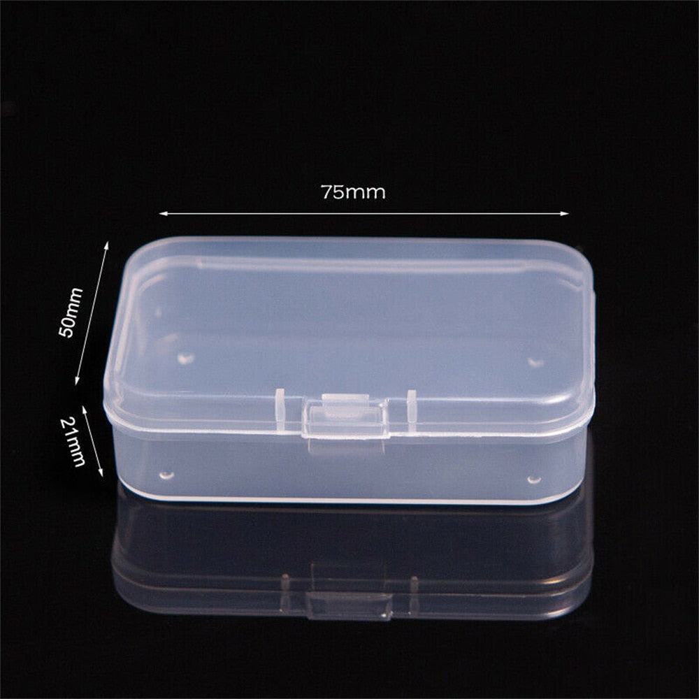 Top Selling Transparent Plastic Storage Box Clear Square Multipurpose Display Case Plastic Jewelry Storage Boxes Multiple Sizes - StorageandmoreStorage