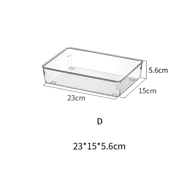 Transparent Desk Acrylic Storage Box Drawer Organizers  Jewelry Makeup Organizer For Cosmetic Closet Organizer For Small Things - StorageandmoreStorage