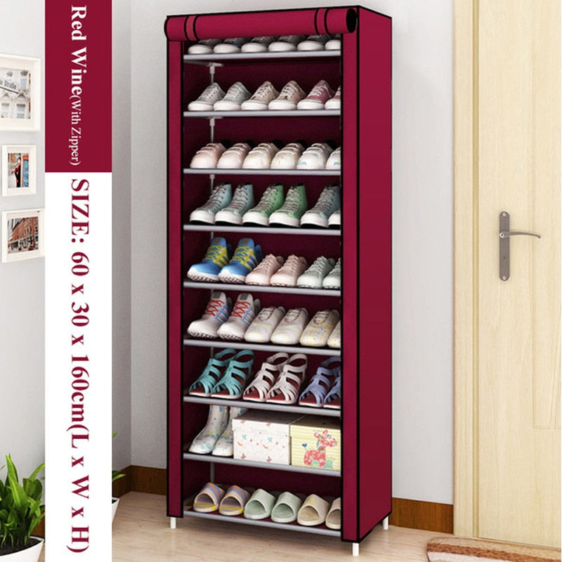 Multi-layer Shoe Cabinet DIY Assembled Dustproof Shelf Hallway Space Saving Storage Organizer Holder Home Furniture Shoe Rack - StorageandmoreStorage