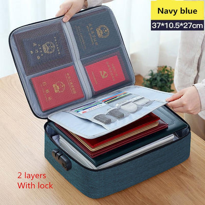 Document Storage Bag Organizer Desk Stationery Women Travel Files Card Folder Holder Tool Case Handbag Home Office Accessories - StorageandmoreStorage