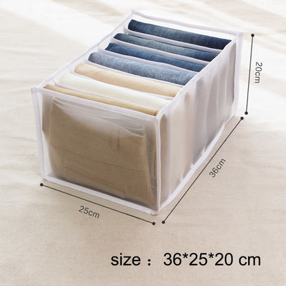 Clothes Storage Box Closet Separation Organizers Drawer Divider Organizer Compartment Boxes For Underwear Jeans Socks Bra - StorageandmoreStorage