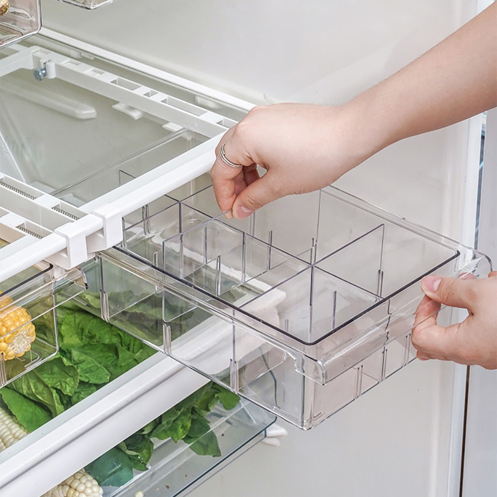 Fridge Organizers Storage Food Fruit Vegetable Container  Refrigerator Organizer Drawers Rack Storage Container Kitchen Supplies - StorageandmoreStorage