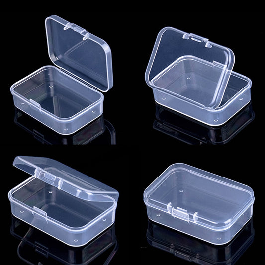 Mini Plastic Box Rectangular Box Translucent Box Packing Box Storage Box Dustproof Durable Strong Jewelry Storage Case Container - StorageandmoreStorage