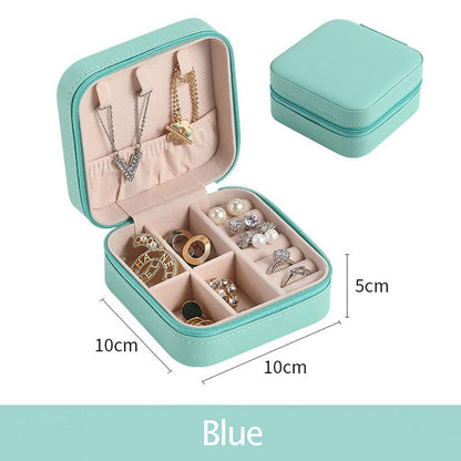 New Jewelry Case Boxes Jewelry Organizer Display Travel Girls Princess Storage Jewelry Box High Quality Earring Holder Gifts Hot - StorageandmoreStorage