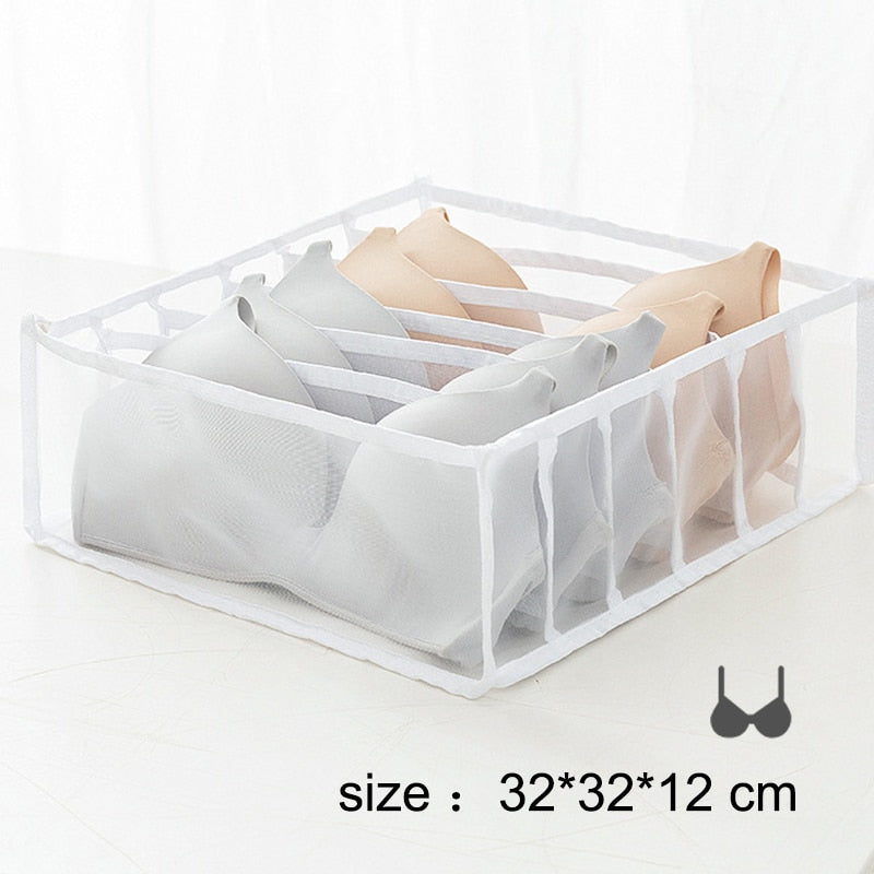 Clothes Storage Box Closet Separation Organizers Drawer Divider Organizer Compartment Boxes For Underwear Jeans Socks Bra - StorageandmoreStorage