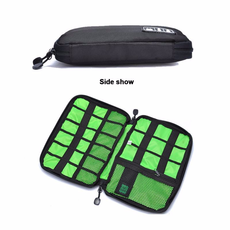 Cable Organizer Storage Bag System Kit Case USB Data Cable Earphone Wire Pen Power Bank SD Card Digital Gadget Device Travel Bag - StorageandmoreStorage