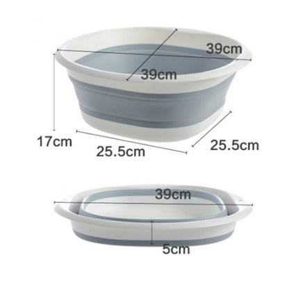 Plastic Folding Basins Portable Wash Basins Folding Laundry Tub Bathroom Kitchen AccessoriesTravel Folding Wash Basin Two Models - StorageandmoreStorage