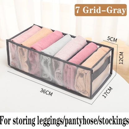 Jeans storage boxes Closet organizer drawer divider boxes Foldable Underwear bra organizers Wardrobe pants T-shirt storage box - StorageandmoreStorage