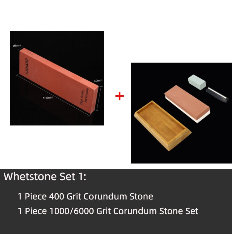 Kitchen Knife Sharpener Water  Honing Stone Sharpening System Stone Corundum Whetstone - StorageandmoreStorage