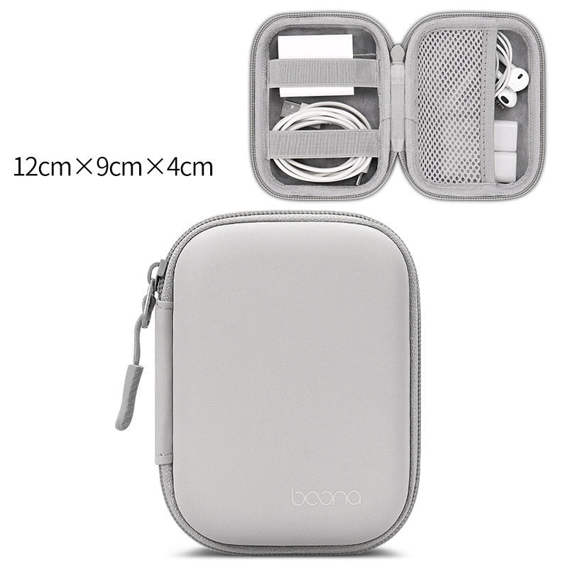 Portable Earphone Storage Bag Data Cable Organizer Bag Multifunctional Digital Gadgets Case MAC Charger U Disk Protective Cover - StorageandmoreStorage