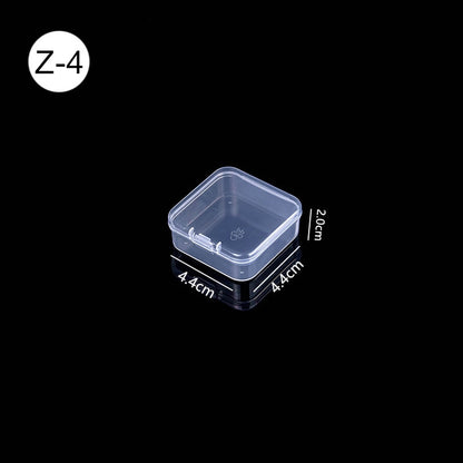 Mini Boxes Rectangle Clear Plastic Jewelry Storage Case Container Packaging Box for Earrings Rings Beads Collecting Small Items - StorageandmoreStorage