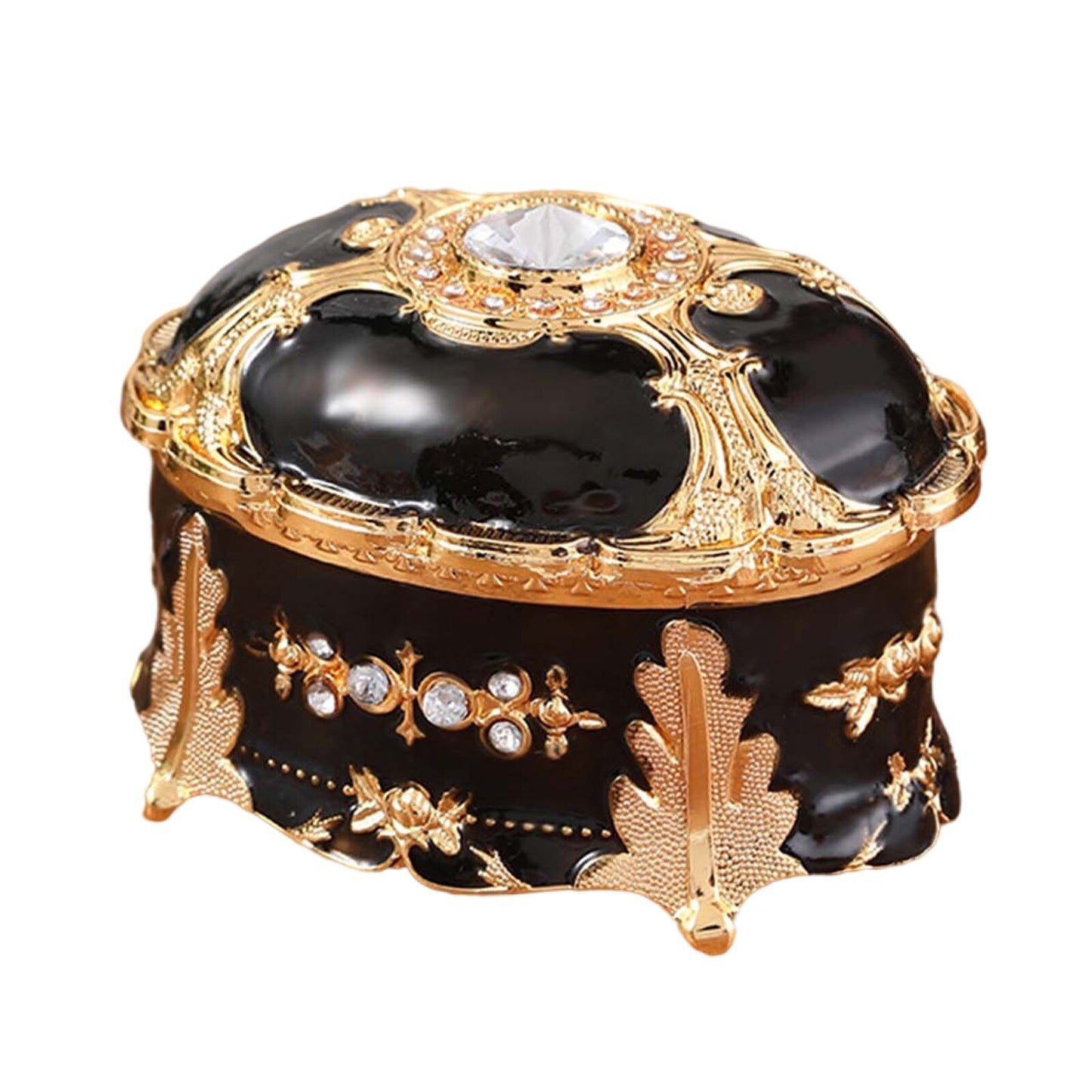 Luxury Vintage Metal Jewelry Box Ring Trinket Case Jewelry Bracelet Pearl Case Gift Storage Box Storage Cosmetic Hamper Giftcaja - StorageandmoreStorage