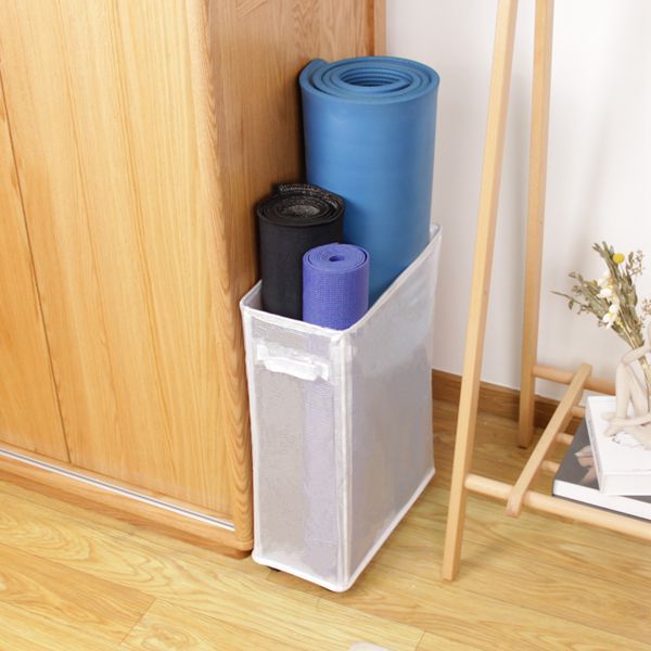 Home Slim Laundry Basket Storage Organizer with Handle Rolling Collapsible Dirty Clothes Hamper Cestas De Almacenamiento - StorageandmoreStorage