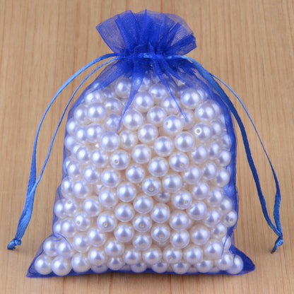 100pcs 24 Colors Jewelry Packaging Bag 5*7 7*9 9*12 10*15cm Organza Bags Gift Storage Wedding Drawstring Pouches Wholesales - StorageandmoreStorage