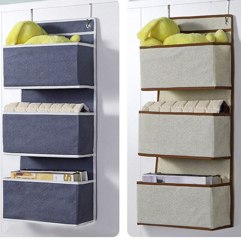 Storage Cloth Bag Multi-layer Debris Hanging Pocket Wall Hanging Foldable  Closet Over The Door Organizer Rack Storage Box - StorageandmoreStorage