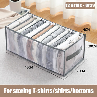 Jeans Storage Boxes Closet Organizer Drawer Divider Boxes T-shirt Storage Box Foldable Underwear Organizers Storage for Clothes - StorageandmoreStorage