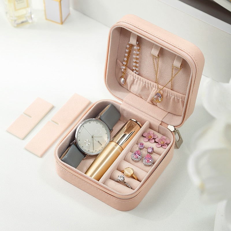 Wholesale Women Jewelry Organizer Storage Box Case Makeup Jewelri Contain Bulk Wedding Guests Mom Gifts Accessories Supplies - StorageandmoreStorage