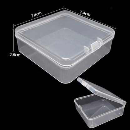 Plastic Storage Jewelry Box Compartment Adjustable Container for Beads earring box for jewelry rectangle Box Case - StorageandmoreStorage