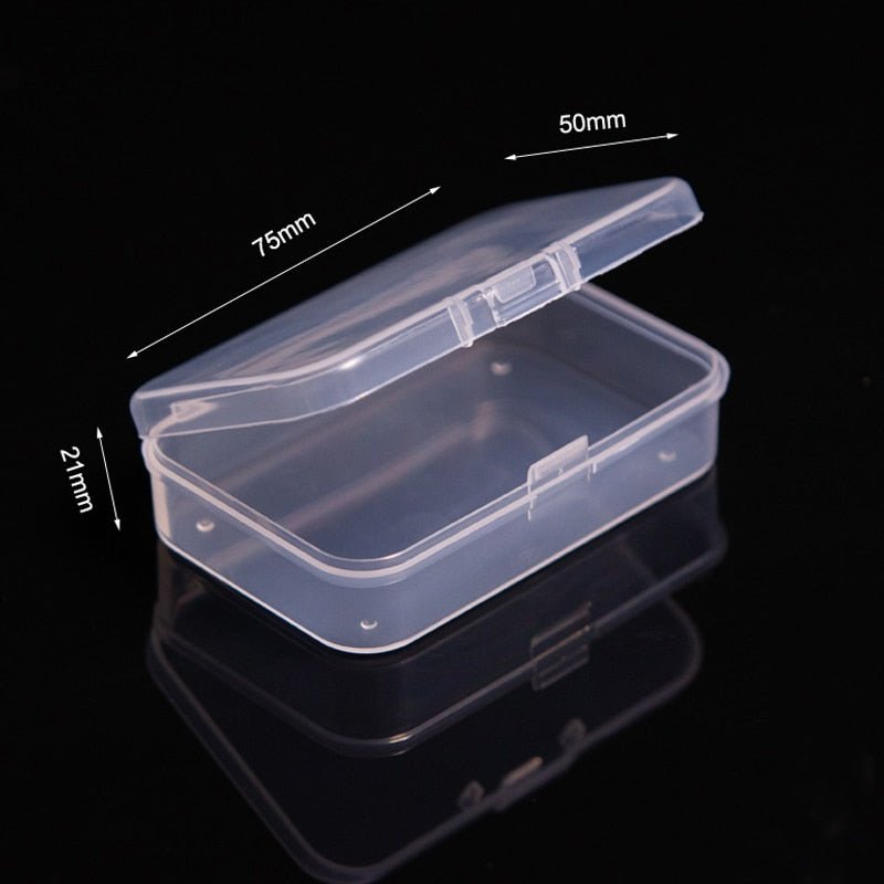 Mini Plastic Box Rectangular Box Translucent Box Packing Box Storage Box Dustproof Durable Strong Jewelry Storage Case Container - StorageandmoreStorage