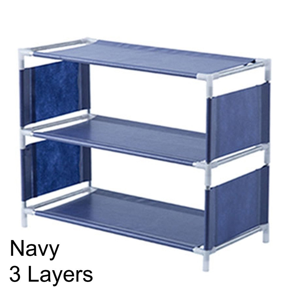 Multi-storey Shoe Rack Multi-functional Organizer Household Cloth Storage Rack Easy To Assemble Dormitory Provincial Space Rack - StorageandmoreStorage