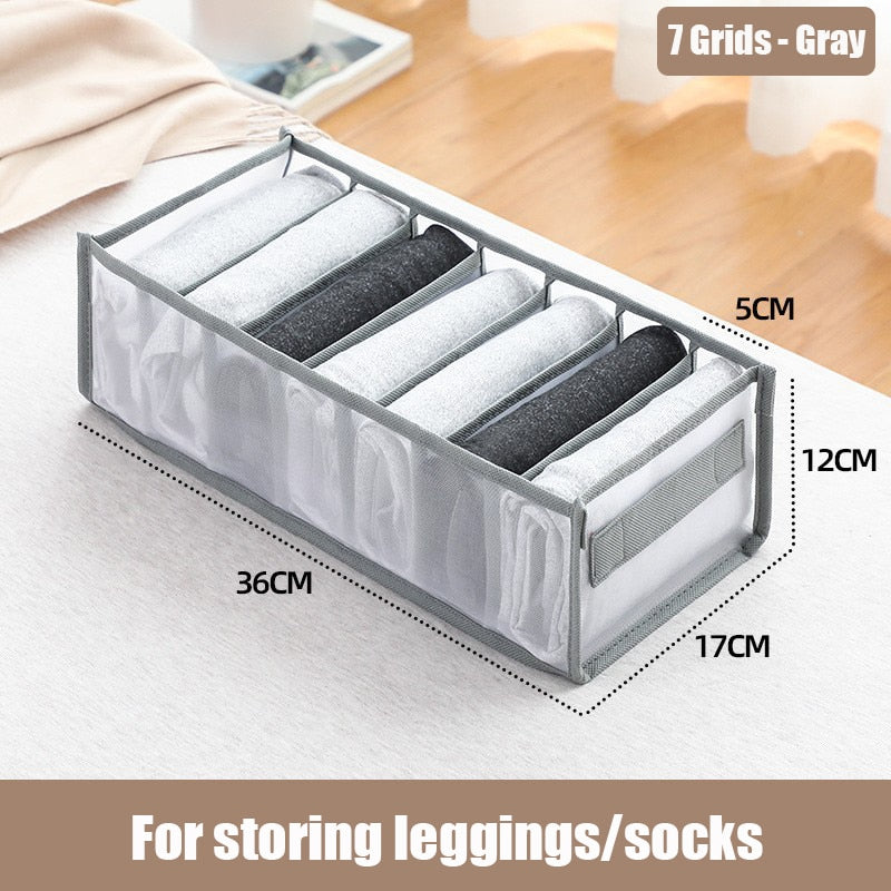 Jeans Storage Boxes Closet Organizer Drawer Divider Boxes T-shirt Storage Box Foldable Underwear Organizers Storage for Clothes - StorageandmoreStorage