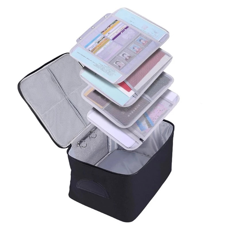 Document Storage Bag Organizer Desk Stationery Women Travel Files Card Folder Holder Tool Case Handbag Home Office Accessories - StorageandmoreStorage