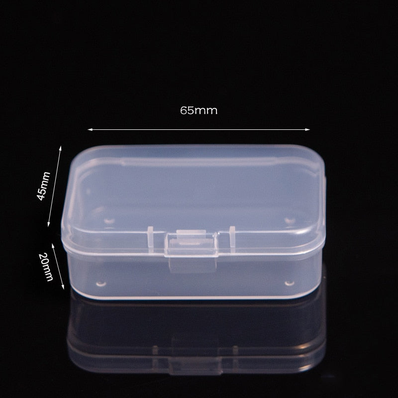 Mini Plastic Box Rectangular Box Translucent Box Packing Box Storage Box Dustproof Durable Strong Jewelry Storage Case Container - StorageandmoreStorage