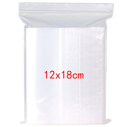 100/300/500Pcs/Pack Resealable Plastic Selaing Bags Clear Poly Reusable Bag Food Storage Reclosable Vacuum Fresh Organize Bag - StorageandmoreStorage