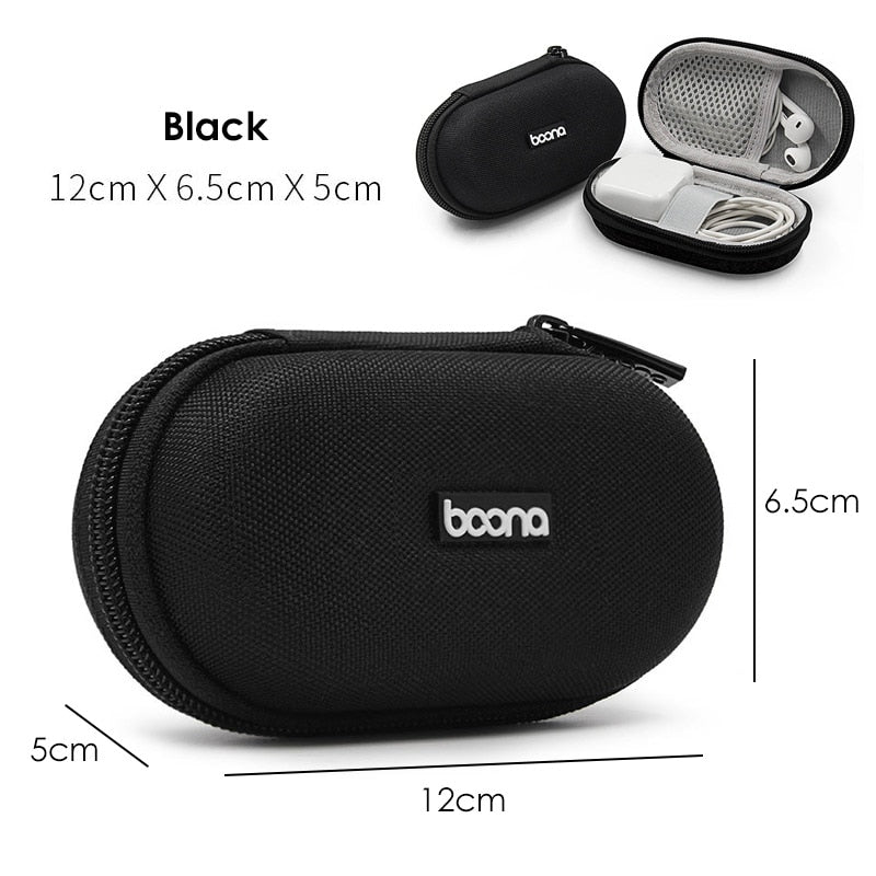 Portable Earphone Storage Bag Data Cable Organizer Bag Multifunctional Digital Gadgets Case MAC Charger U Disk Protective Cover - StorageandmoreStorage