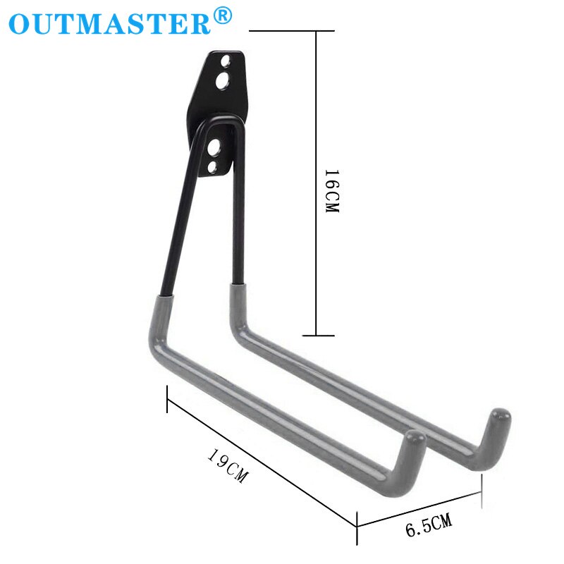 Heavy Duty Metal Hook Garage Organizer Wall Mount Bicycle Hanger Hooks Wall Mount Anti-slip Storage Hook For Ladders Garden Tool - StorageandmoreStorage