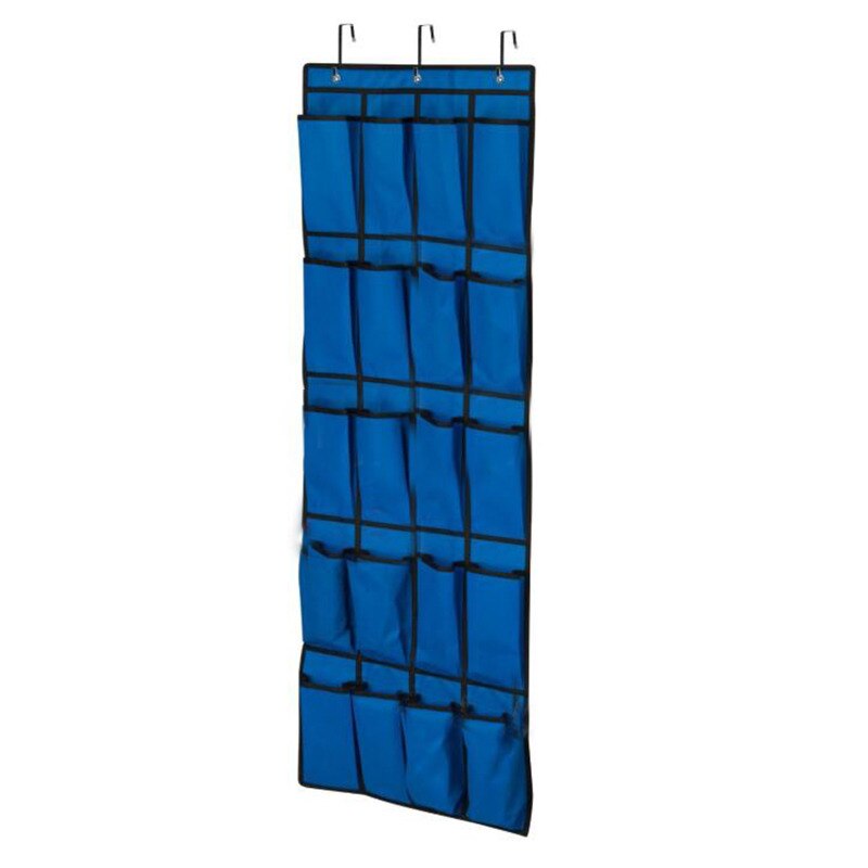 24 Pockets Shoe Hanger Door Hanging Storage Space Organizer Rack Wall Storage Bag Closet Holder - StorageandmoreStorage