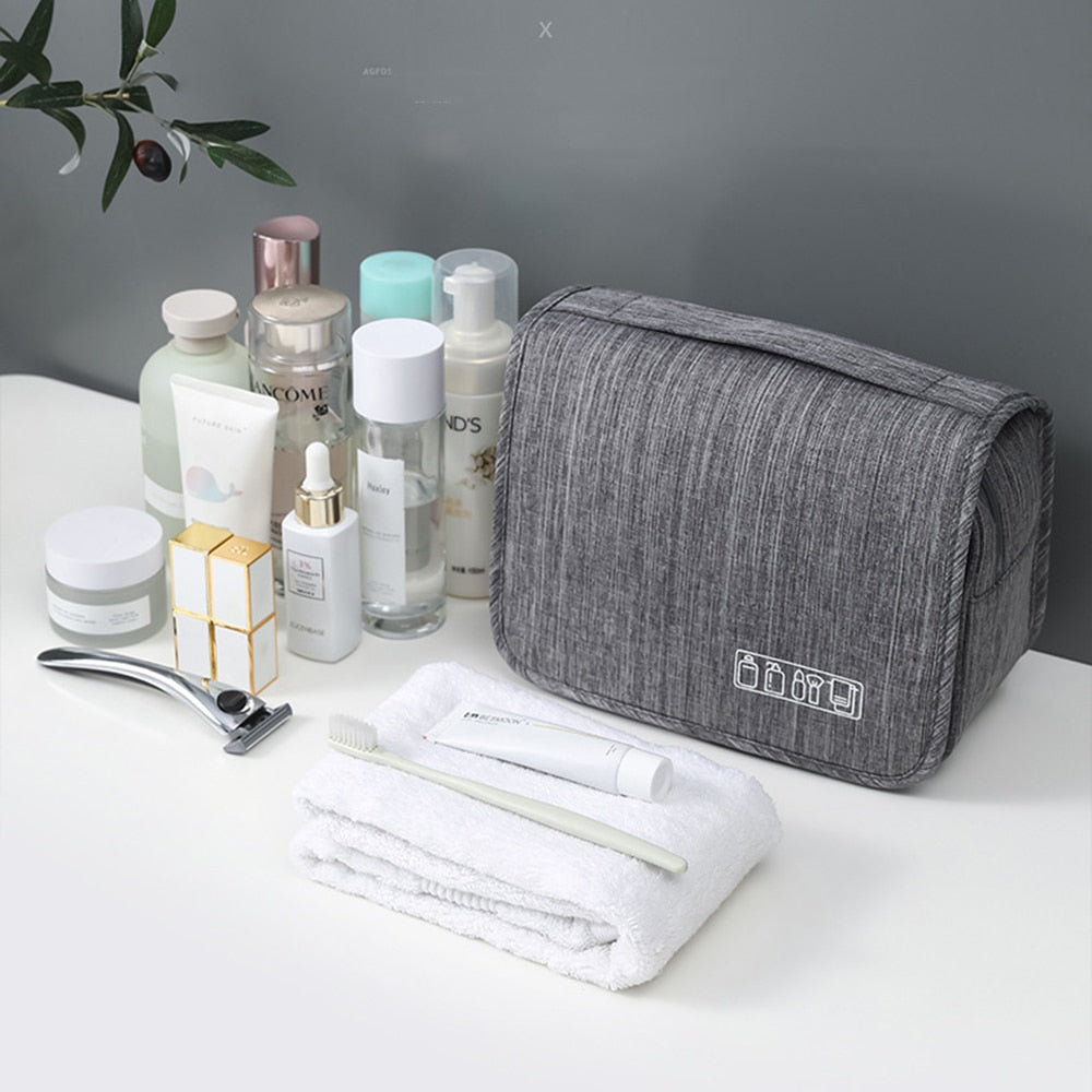 High Quality Travel Makeup Bags Women Waterproof Cosmetic Bag Toiletries Organizer Hanging Dry And Wet Separation Storage Bag - StorageandmoreStorage