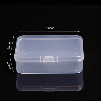 Top Selling Transparent Plastic Storage Box Clear Square Multipurpose Display Case Plastic Jewelry Storage Boxes Multiple Sizes - StorageandmoreStorage