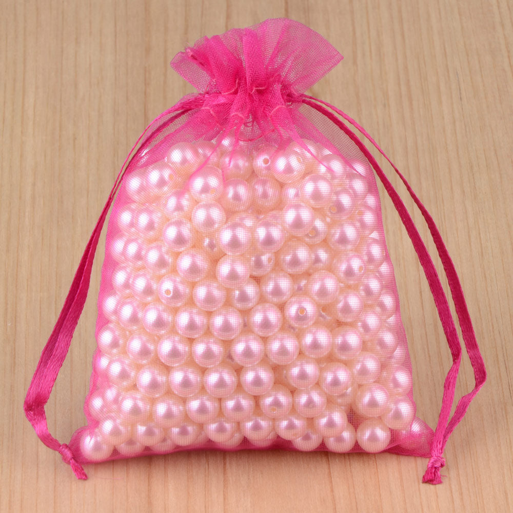 100pcs 24 Colors Jewelry Packaging Bag 5*7 7*9 9*12 10*15cm Organza Bags Gift Storage Wedding Drawstring Pouches Wholesales - StorageandmoreStorage