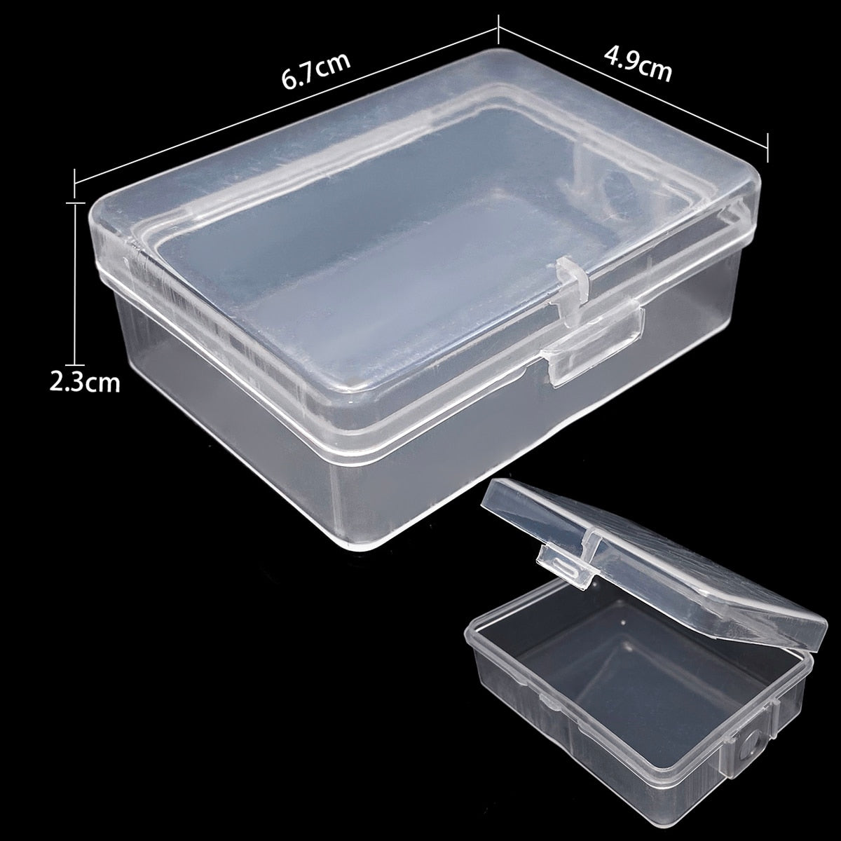 Plastic Storage Jewelry Box Compartment Adjustable Container for Beads earring box for jewelry rectangle Box Case - StorageandmoreStorage