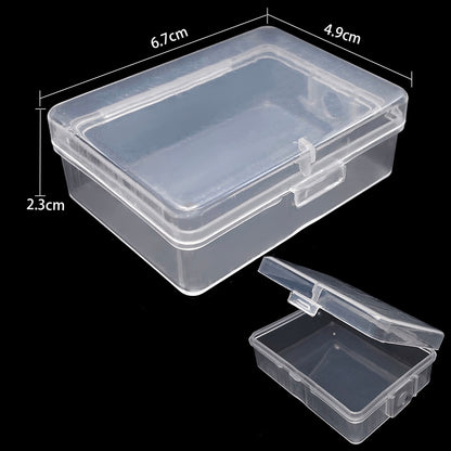 Plastic Storage Jewelry Box Compartment Adjustable Container for Beads earring box for jewelry rectangle Box Case - StorageandmoreStorage