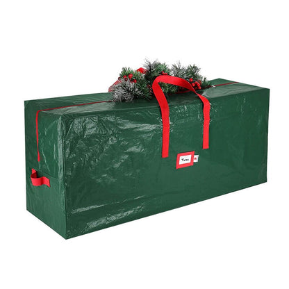 Large Christmas Tree Storage Bag For 9 ft Tall Holiday Artificial Disassembled Trees Round Premium Christmas Wreath Storage Bag - StorageandmoreStorage