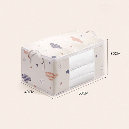 Quilt Clothes Storage Bag Big Capacity Duvet Blanket Sorting Bags Dustproof Closet Under-Bed Storage Moisture Proof Organizer - StorageandmoreStorage