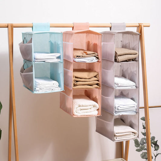 Multi-layer wardrobe closet foldable item storage rack clothes inner hanger closet organizer  closet organizer storage shelf - StorageandmoreStorage