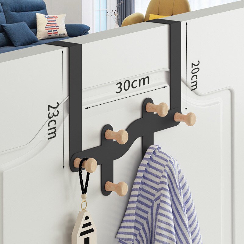 Hooks Over The Door Hooks Home Bathroom Organizer Rack Clothes Coat Hat Towel Hanger New Bathroom Kitchen Accessories Holder - StorageandmoreStorage